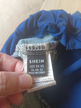 Pantalón de embarazo azul