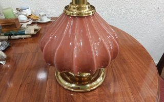 Lámpara Art Decó Cristal y Metal