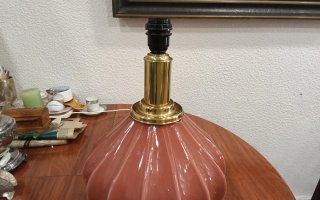 Lámpara Art Decó Cristal y Metal