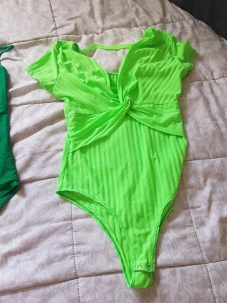 Body Stradivarius Rojo Verde Talla S Nuevo