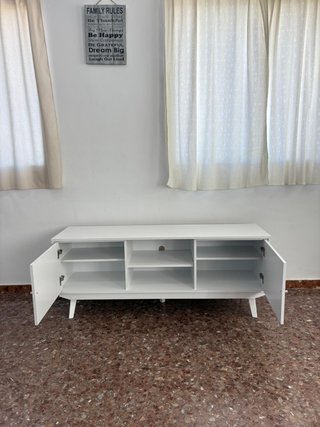 OFERTA!! Mesa TV Blanca Madera