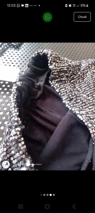 Pantaloni eleganti argento