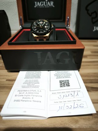 Reloj Jaguar J1013/1 Negro y color cobre