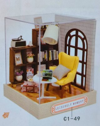 MINIATURA biblioteca casita muñeca maqueta DIY