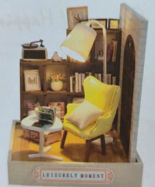 MINIATURA biblioteca casita muñeca maqueta DIY