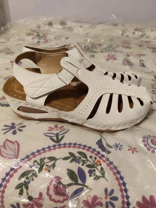 Sandalias verano blancas talla 39