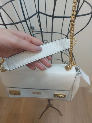 Borsa a tracolla Guess bianca