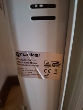 Calentador eléctrico Grunkel