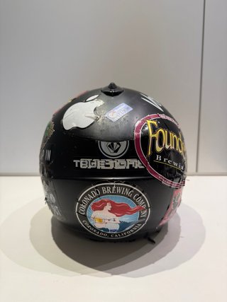 Casco de Moto Negro, Talla M, Homologado