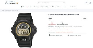 Casio GShock DW6900MR Reloj Digital Japan Quartz