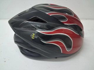 Casco de Bicicleta con Diseño de Llamas