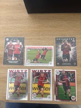 Lote 6 cromos Florian Wirtz