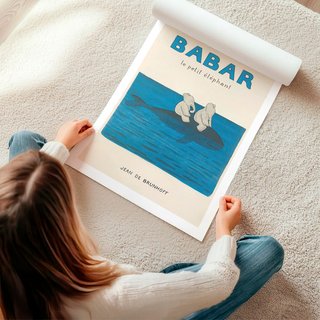 Póster Babar el pequeño elefante