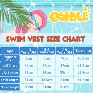 Chaleco natación niños neopreno S (1-3) | 0322
