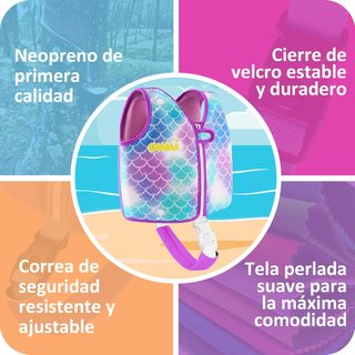 Chaleco natación niños neopreno S (1-3) | 0322