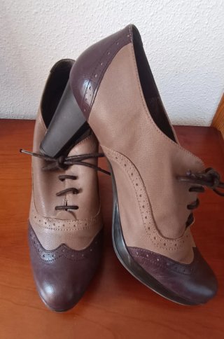 Zapatos de tacón 8cm cuero