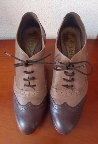 Zapatos de tacón 8cm cuero
