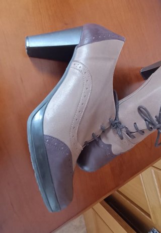 Zapatos de tacón 8cm cuero