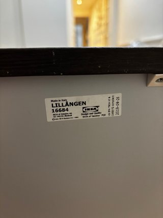 Armario Ikea Negro/Marrón Madera