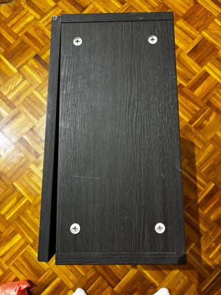 Armario Ikea Negro/Marrón Madera