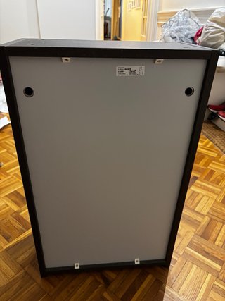 Armario Ikea Negro/Marrón Madera