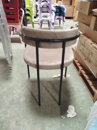 Silla Comedor/Salón Beige y Negra