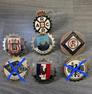 Insignias esmaltadas coches clásicos