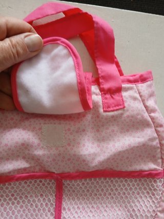 Borsetta bambina rosa con tasche