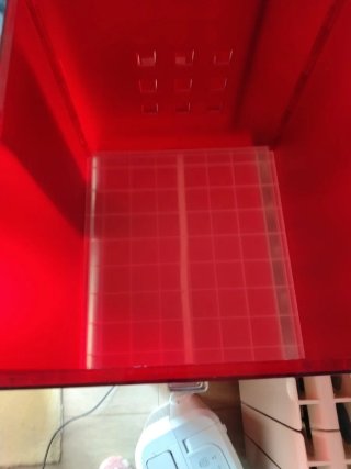 Caja organizadora roja Ikea