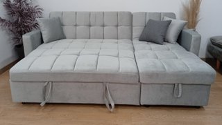 Sofá Cama Kris, Terciopelo. Cómodo. ¡Oferta!