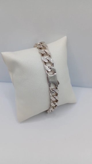 Pulsera de plata estilo eslabones