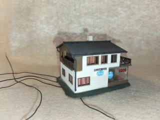 Casa Maqueta Tren con Luz