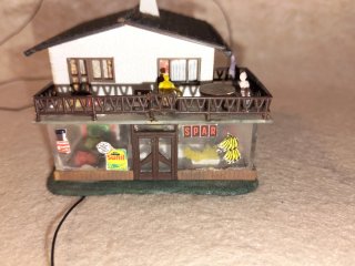 Casa Maqueta Tren con Luz