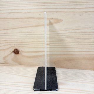 QWORK® Soporte Letreros Acrílico A6 6 Piezas
