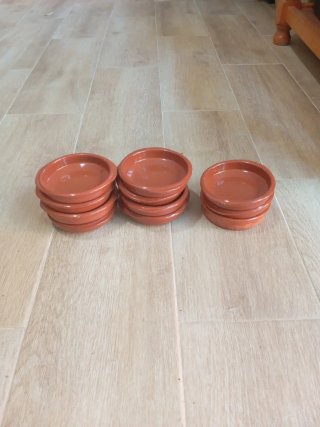 Cazuelas de barro (Set de 11 ) 20€
