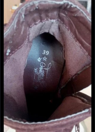 Botines Marrones con Tiras y Flecos T.39