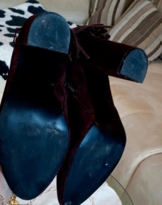 Botines Marrones con Tiras y Flecos T.39