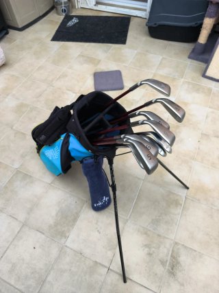 Hierros Ping K15 + Wedges TaylorMade + bolsa ping