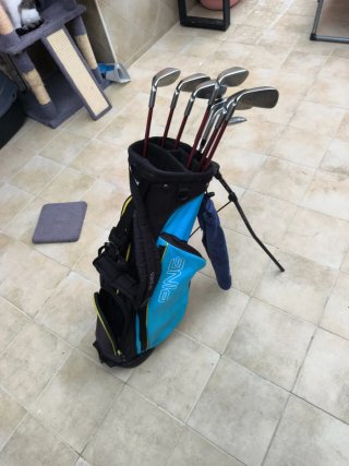 Hierros Ping K15 + Wedges TaylorMade + bolsa ping