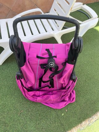 Silla de paseo plegable rosa
