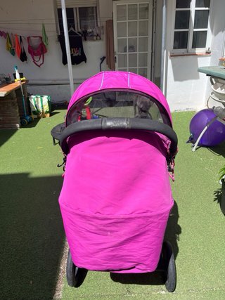 Silla de paseo plegable rosa