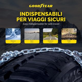 Goodyear cadenas nieve acero certificadas