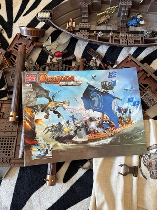 Lote 2 Barcos Mega Bloks Dragons