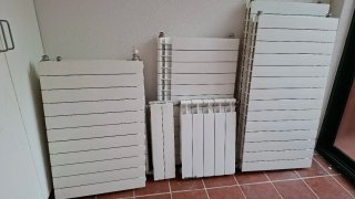 Radiadores de gas/diésel blancos
