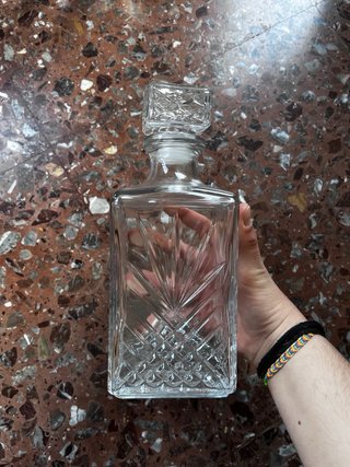 Juego Botella Whisky + 6 Vasos Cristal
