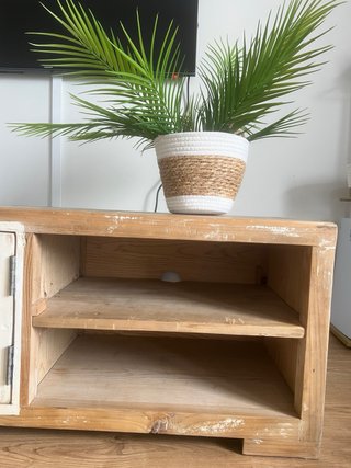 Mueble TV para restaurar de madera rústico