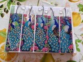 Segnalibro pavone diamond painting 3€ – collezione