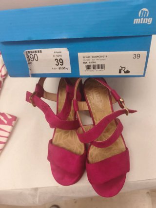 Zapatos de plataforma fucsia
