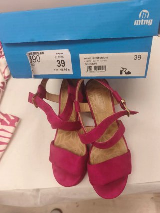 Zapatos de plataforma fucsia