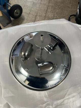 Plafoniera Vintage Vetro e Metallo